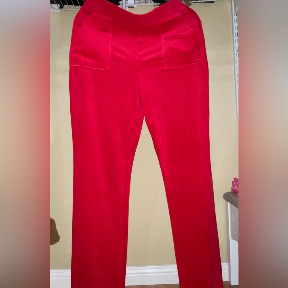Juicy Couture Red Straight Leg Pants